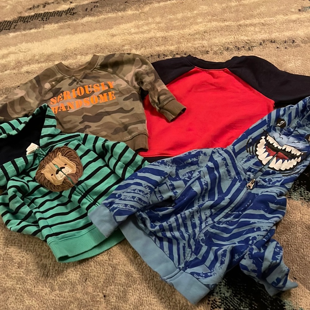 18month hoodie/sweatshirt bundle